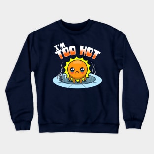 Funny Sad Kawaii Sun Swimming Environmental Crewneck Sweatshirt